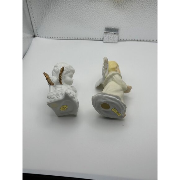 Set Of 2 Angel Figurines Cherub & Standing Angel Decorative Collectibles - Picture 14 of 15